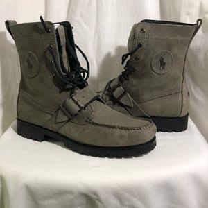 Suede Gray Ralph Lauren Boots